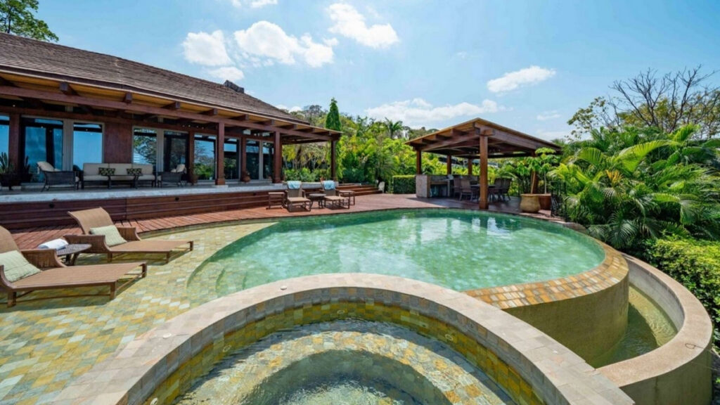 Pool view luxury villa rental in costa rica