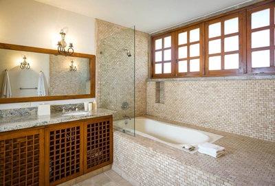 All the spa-like bathrooms allow each guest to experience the utmost luxury that Casa Tita has to of
