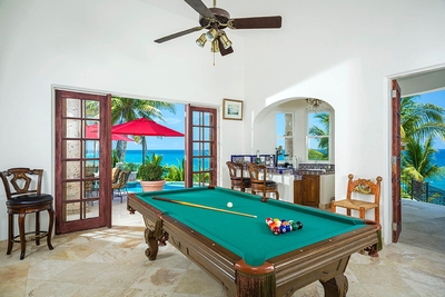 Have a friendly game of pool without losing sight of the beautiful views of the beach and shoreline