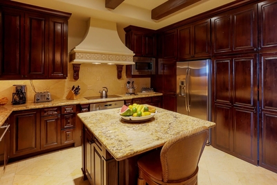 Feel right at home in Hacienda Tranquila's spacious gourmet kitchen that features stainless steel ap