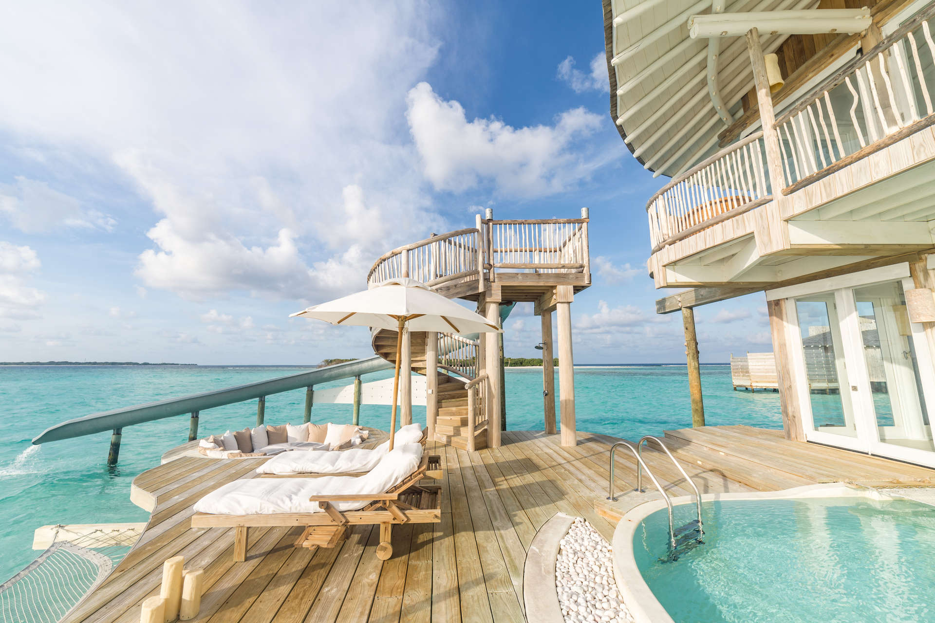 Water Reserve With Slide 3 Bedrooms Soneva Jani Resort Maldives