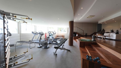 Fitness & Hammam: Lower level, ocean view, open to the garden: Air conditioning, techno-gymnasiums, 
