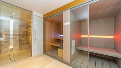 Fitness & Sauna & Massage Areas: On the lower level. The Spa features feature a double treatmen