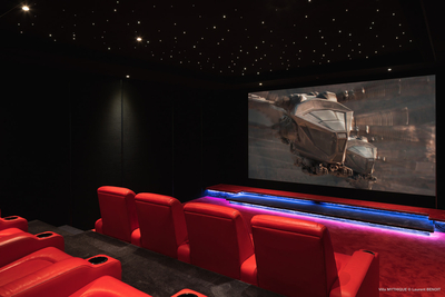Joy Cinema Room: On the lower level. Air conditioned cinema room, Dish Network, Apple TV, DVD player
