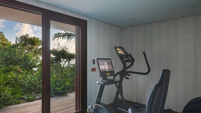 Fitness & Massage Room: On the lower level. Fitness room with air conditionning, weight machine, tre