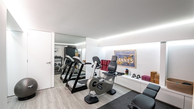 Fitness Area: Located in the villa 1. Air conditioning fitness room equipped with and treadmill, row